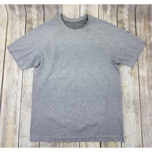 Fabletics Athletic Shirt Mens Size L Gray Short Sleeves Gym Training Activewear - Picture 1 of 11